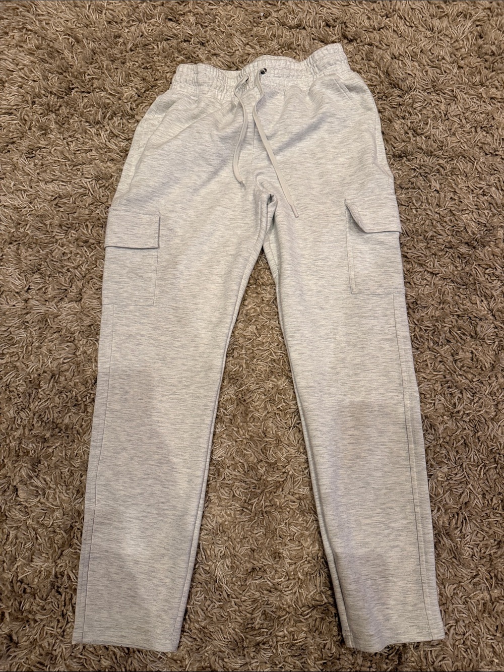 Yogalicious Light Gray Cargo Joggers